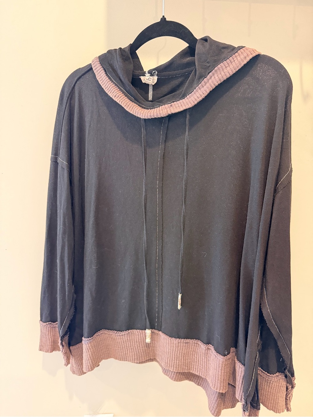 POL Black Hoodie Sweatshirt Like New Top
